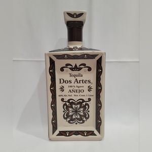 Dos Artes anejo empty tequila bottle collectible